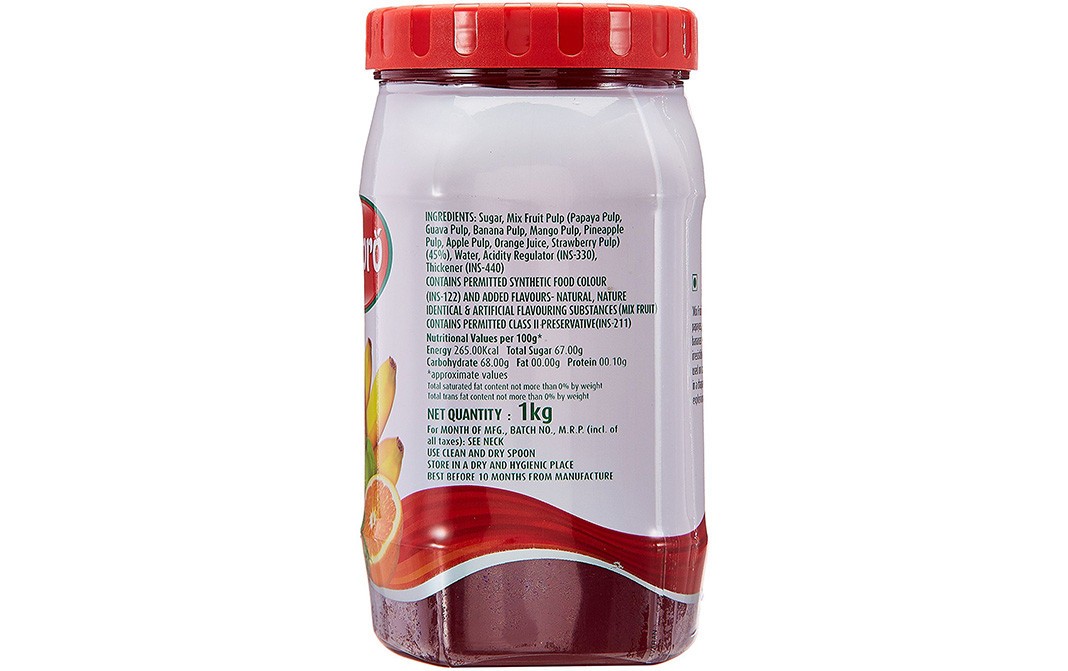 Mapro Mix fruit  Jam    Plastic Jar  1 kilogram